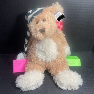 BNWT ANIMAL ADVENTURES PLUSH TEDDY BEAR WITH STOCKING CAP